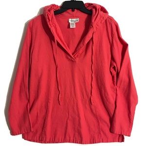 Coldwater Creek Top Hooded Oversize Pullover